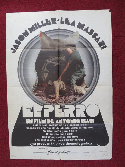 A DOG CALLED...VENGEANCE FOLDED SPANISH POSTER JASON MILLER LEA MASSARI 1977 - Rendezvous Cinema