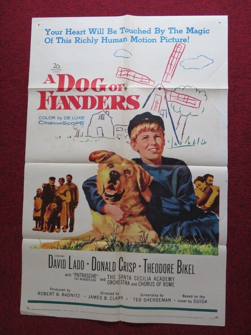 A DOG OF FLANDERS US ONE SHEET POSTER DAVID LADD DONALD CRISP 1959 - Rendezvous Cinema