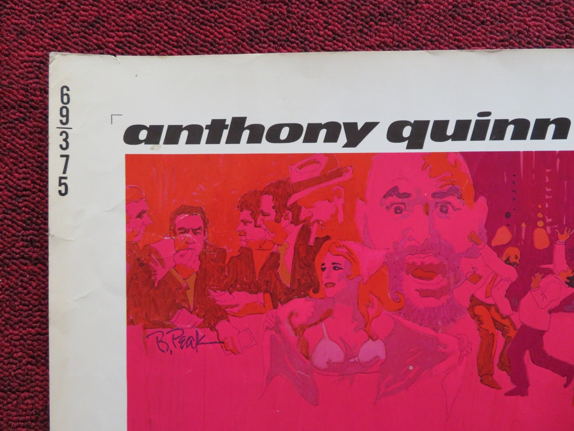 A DREAM OF KINGS US HALF SHEET (22"x 28") POSTER ANTHONY QUINN 1969 - Rendezvous Cinema