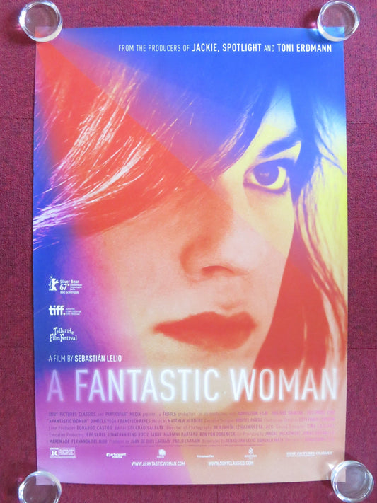 A FANTASTIC WOMAN US ONE SHEET ROLLED POSTER DANIELA VEGA FRANCISCO REYES 2017 - Rendezvous Cinema