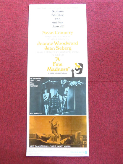 A FINE MADNESS US INSERT (14"x 36") POSTER SEAN CONNERY JOANNE WOODWARD 1966 - Rendezvous Cinema