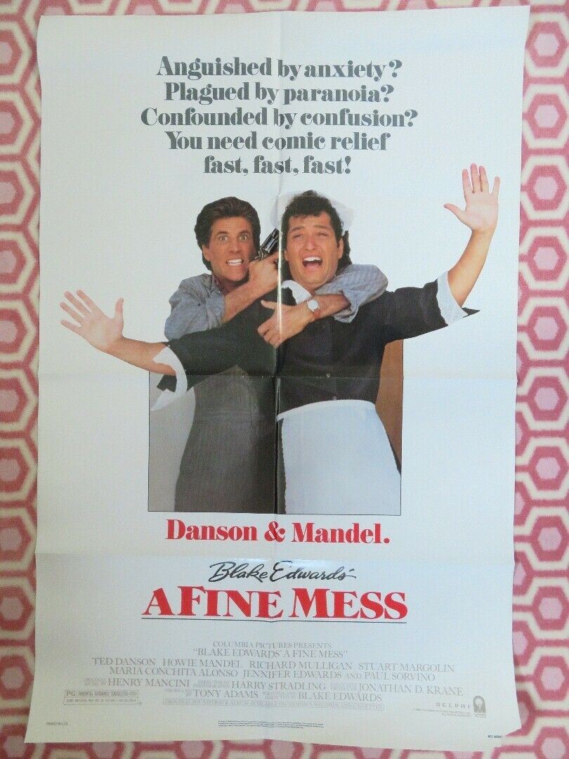 A FINE MESS US ONE SHEET POSTER BLAKE EDWARDS TED DANSON HOWIE MANDEL - Rendezvous Cinema