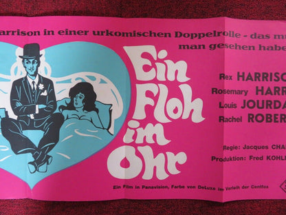 A FLEA IN HER EAR GERMAN POSTER (27"x 12.5") REX HARRISON ROSEMARY HARRIS 1968 - Rendezvous Cinema