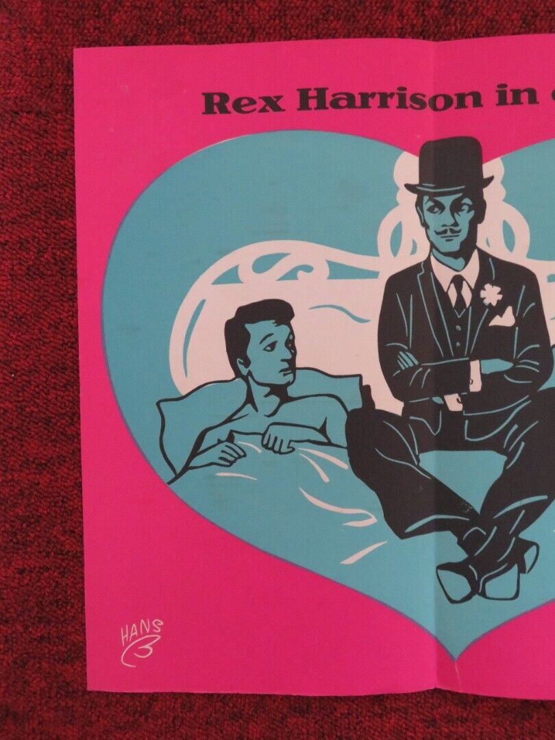 A FLEA IN HER EAR GERMAN POSTER (27"x 12.5") REX HARRISON ROSEMARY HARRIS 1968 - Rendezvous Cinema