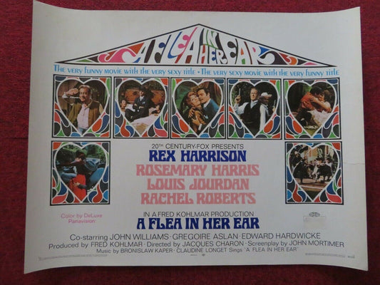 A FLEA IN HER EAR US HALF SHEET (22"x 28") POSTER REX HARRISON 1968 - Rendezvous Cinema