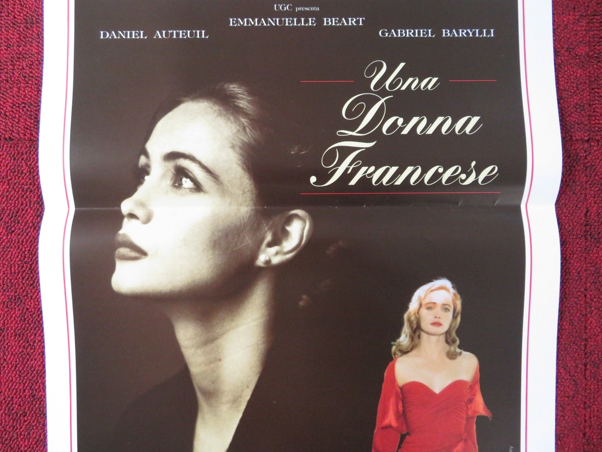 A FRENCH WOMAN ITALIAN LOCANDINA POSTER EMMANUELLE BEART DANIEL AUTEUIL 1995 - Rendezvous Cinema