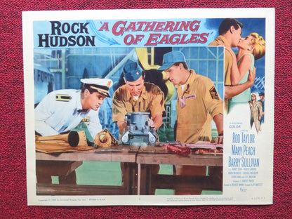 A GATHERING OF EAGLES US LOBBY CARD SET ROCK HUDSON ROD TAYLOR 1963 - Rendezvous Cinema