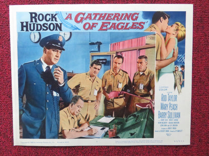 A GATHERING OF EAGLES US LOBBY CARD SET ROCK HUDSON ROD TAYLOR 1963 - Rendezvous Cinema