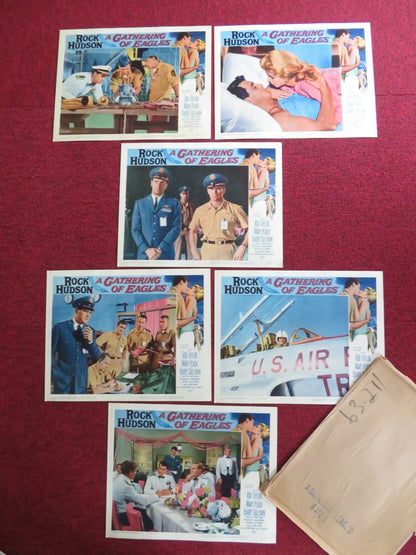 A GATHERING OF EAGLES US LOBBY CARD SET ROCK HUDSON ROD TAYLOR 1963 - Rendezvous Cinema