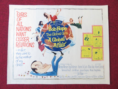 A GLOBAL AFFAIR US HALF SHEET (22"x 28") POSTER BOB HOPE MICHELE MERCIER 1963 - Rendezvous Cinema