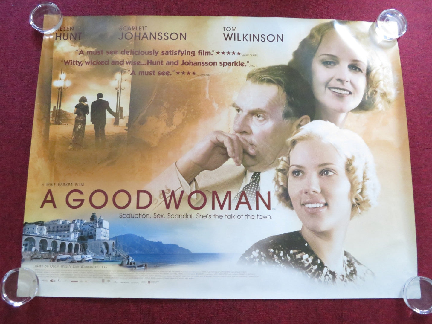 A GOOD WOMAN UK QUAD ROLLED POSTER HELEN HUNT SCARLETT JOHANSSON 2004 - Rendezvous Cinema