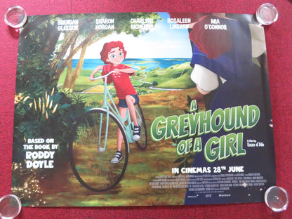 A GREYHOUND OF A GIRL - B UK QUAD ROLLED POSTER BRENDAN GLEESON S. HORGAN 2023 - Rendezvous Cinema