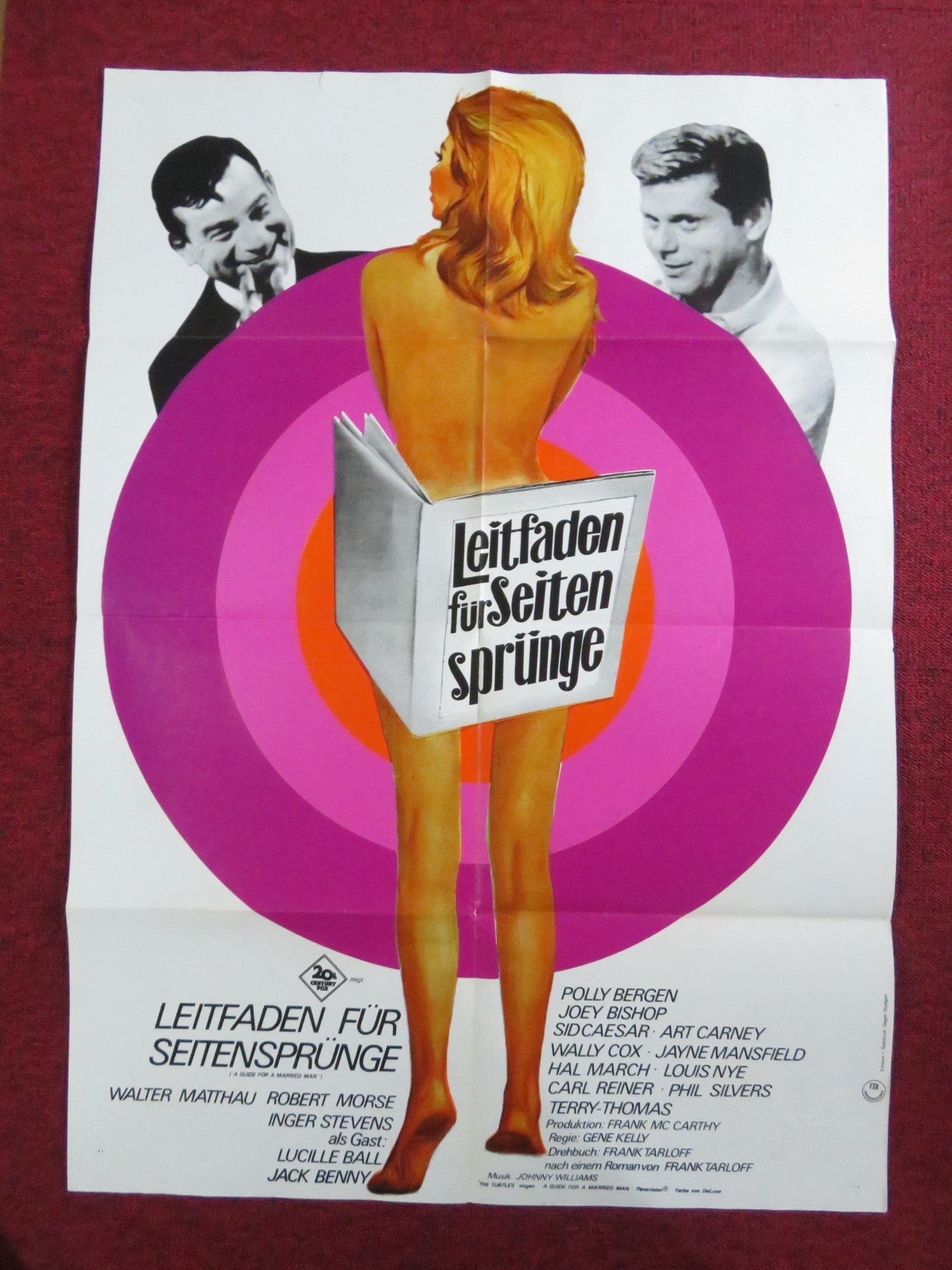 A GUIDE FOR THE MARRIED MAN GERMAN A1 POSTER FOLDED WALTER MATTHAU 1967 - Rendezvous Cinema