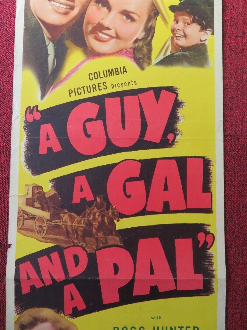 A GUY, A GAL AND A PAL US INSERT (14"x 36") POSTER ROSS HUNTER 1945 - Rendezvous Cinema