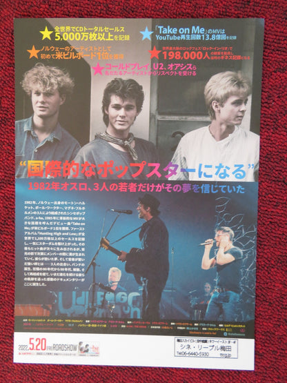 A - HA THE MOVIE JAPANESE CHIRASHI (B5) POSTER MORTEN HARKET PAL WAAKTAAR 2021 - Rendezvous Cinema