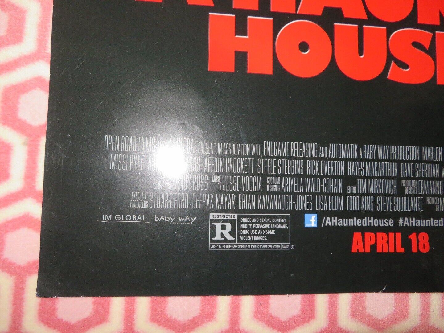 A HAUNTED HOUSE 2 US ONE SHEET ROLLED POSTER MARLONE WAYANS JAMIE PRESSLY 2014 - Rendezvous Cinema