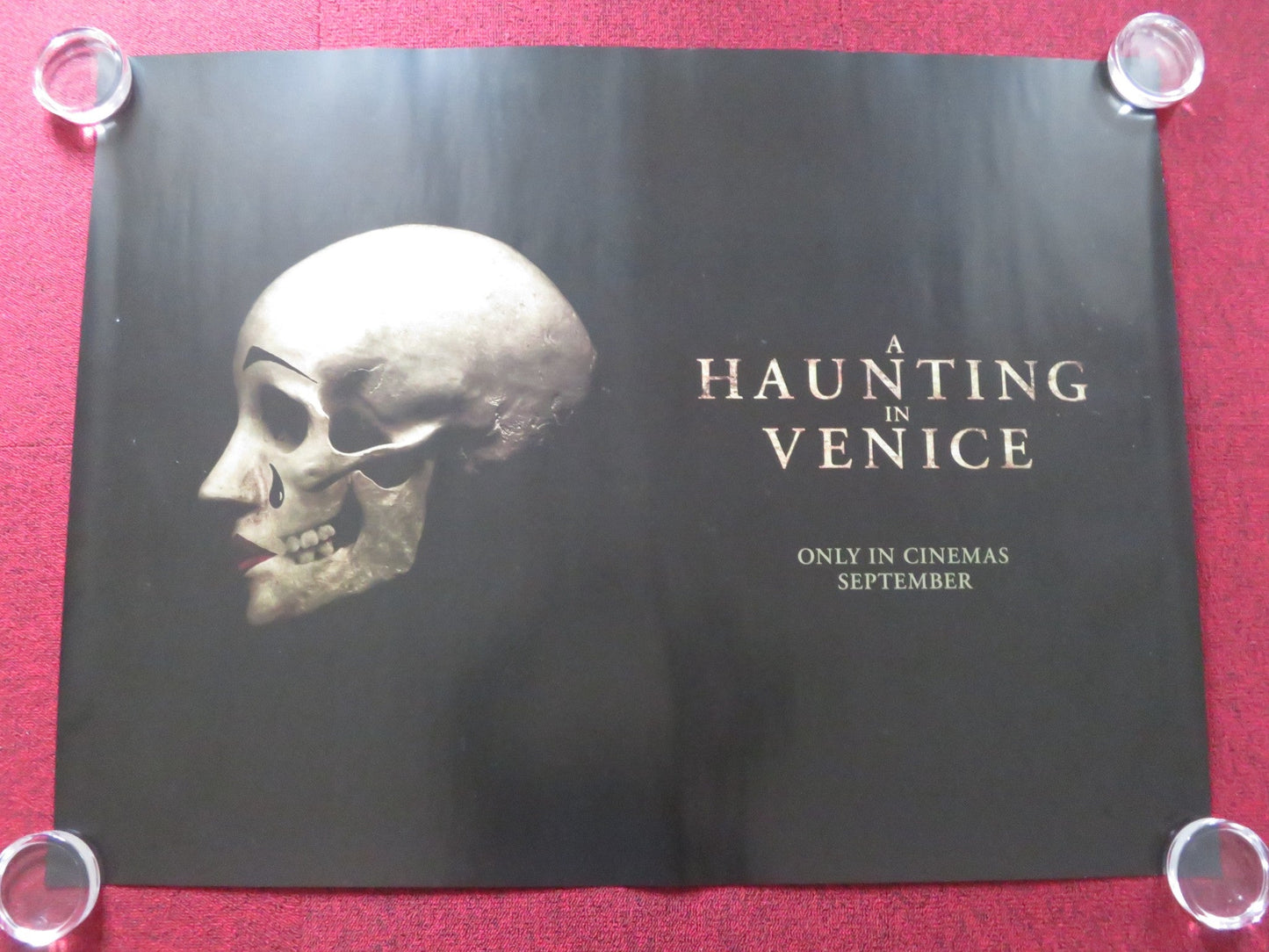 A HAUNTING IN VENICE UK QUAD ROLLED POSTER KENNETH BRANAGH D. CORBETT - BADER 2023 - Rendezvous Cinema