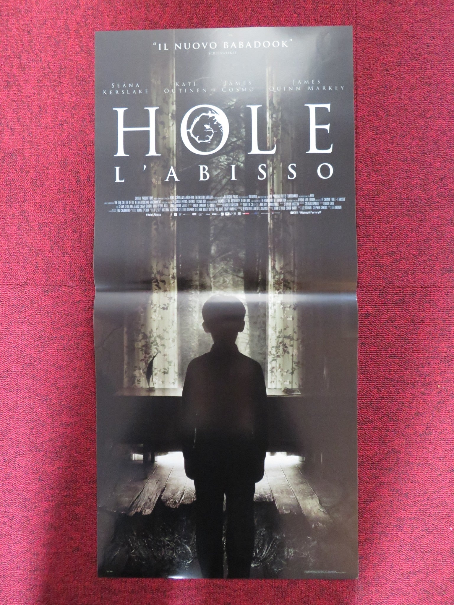 A HOLE IN THE GROUND ITALIAN LOCANDINA POSTER SEANA KERSLAKE QUINN MARKEY 2019 - Rendezvous Cinema