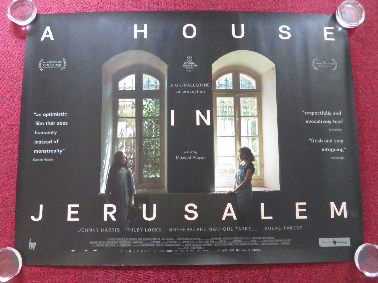 A HOUSE IN JERUSALEM - B UK QUAD ROLLED POSTER JOHNNY HARRIS MILEY LOCKE 2023 - Rendezvous Cinema