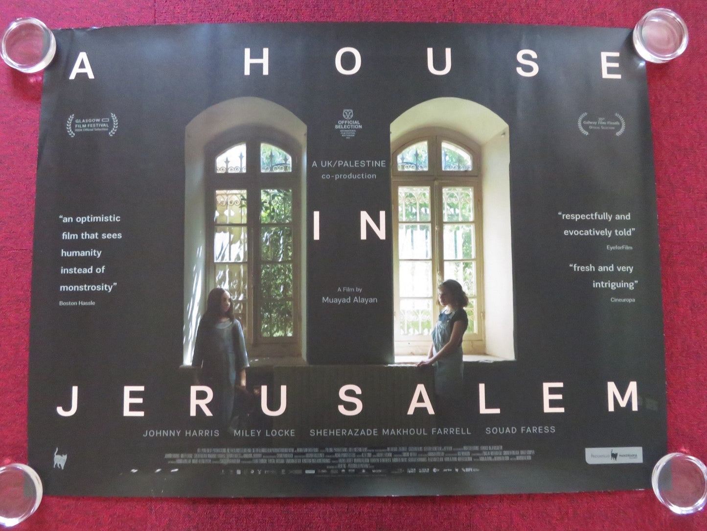 A HOUSE IN JERUSALEM UK QUAD ROLLED POSTER JOHNNY HARRIS MILEY LOCKE 2023 - Rendezvous Cinema