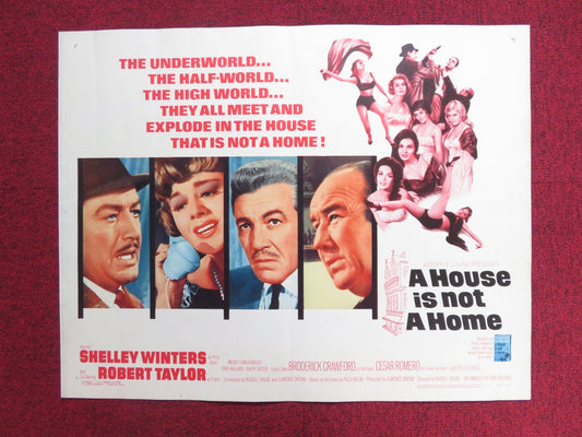 A HOUSE IS NOT A HOME US HALF SHEET (22"x 28") POSTER SHELLEY WINTERS 1964 - Rendezvous Cinema