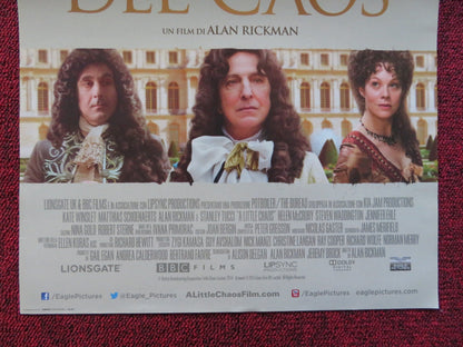 A LITTLE CHAOS ITALIAN LOCANDINA POSTER KATE WINSLET ALAN RICKMAN 2014 - Rendezvous Cinema