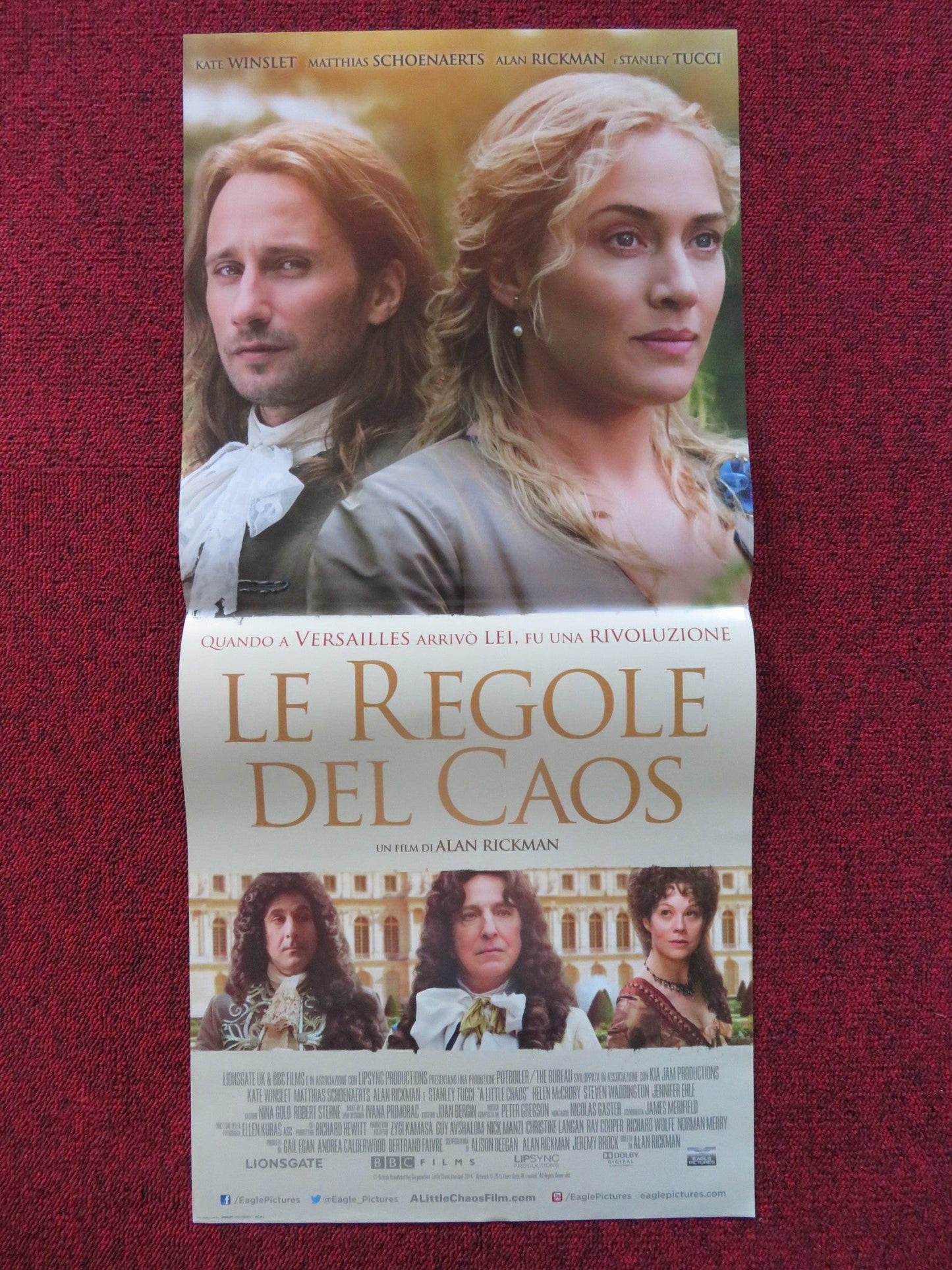 A LITTLE CHAOS ITALIAN LOCANDINA POSTER KATE WINSLET ALAN RICKMAN 2014 - Rendezvous Cinema