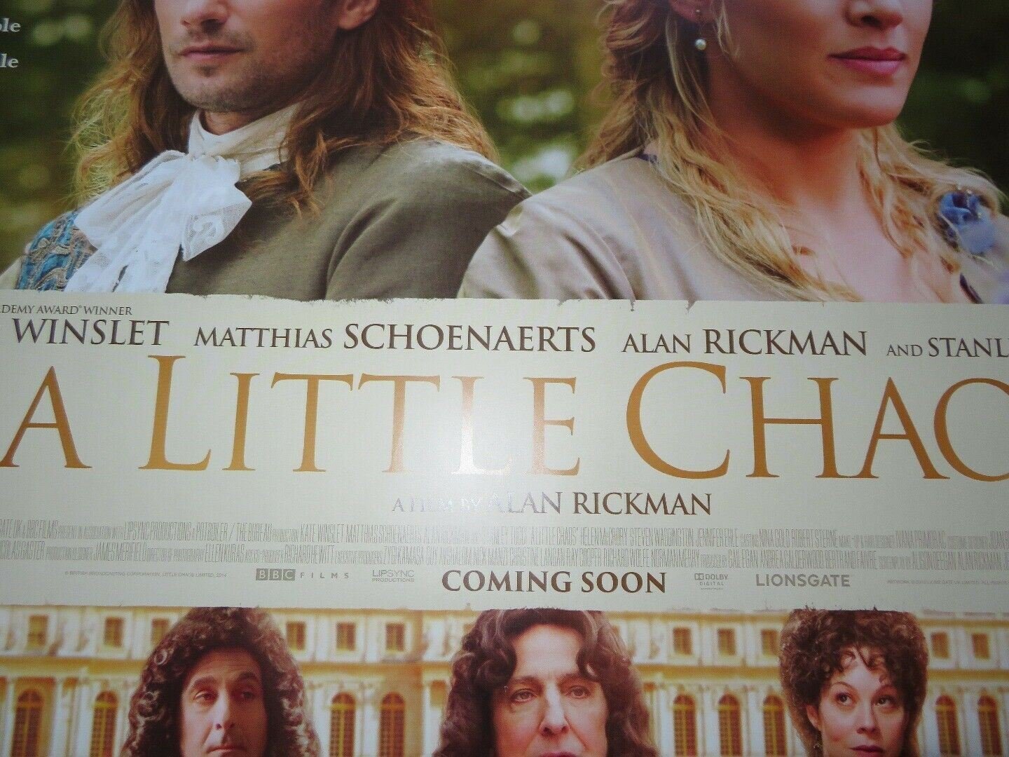 A LITTLE CHAOS QUAD (30"x 40") ROLLED POSTER KATE WINSLET MATTHIA SCHOENAERTO - Rendezvous Cinema