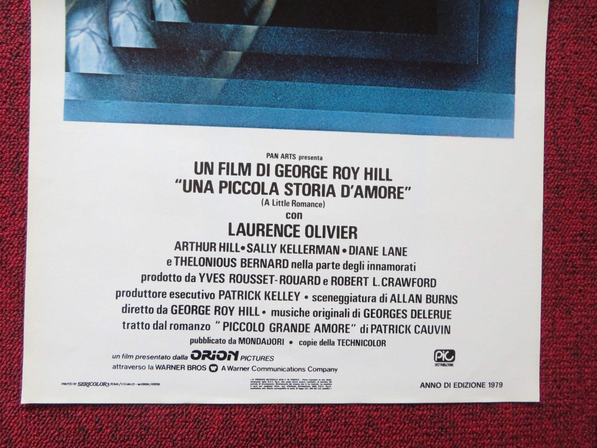 A LITTLE ROMANCE ITALIAN LOCANDINA POSTER LAURENCE OLIVIER ARTHUR HILL 1979 - Rendezvous Cinema