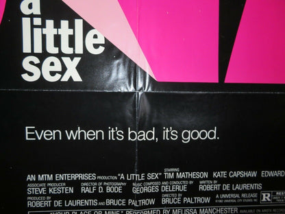 A LITTLE SEX US ONE SHEET POSTER TIM MATHESON 1982 - Rendezvous Cinema