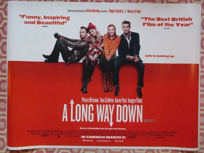 A LONG WAY DOWN QUAD (30"x 40") ROLLED POSTER PIERCE BROSNAN TONI COLLETTE 2014 - Rendezvous Cinema