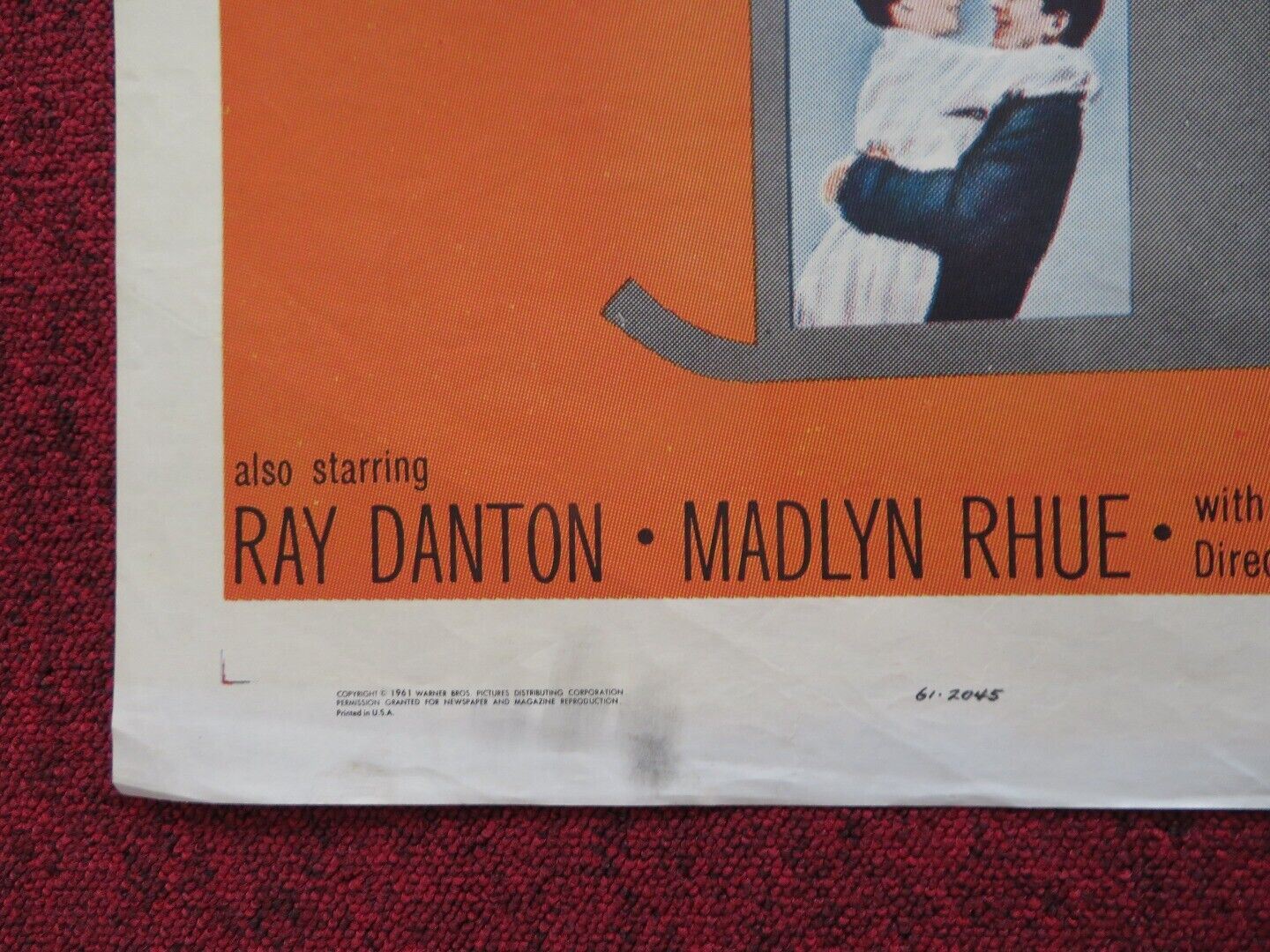 A MAJORITY OF ONE FOLDED US ONE SHEET POSTER ALEC GUINNESS ROSALIND RUSSELL 1961 - Rendezvous Cinema