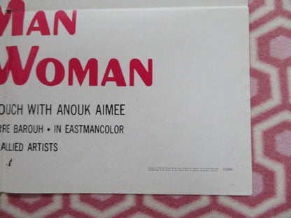 A MAN AND A WOMAN US ONE SHEET POSTER ANOUK AIMEE 1966 - Rendezvous Cinema