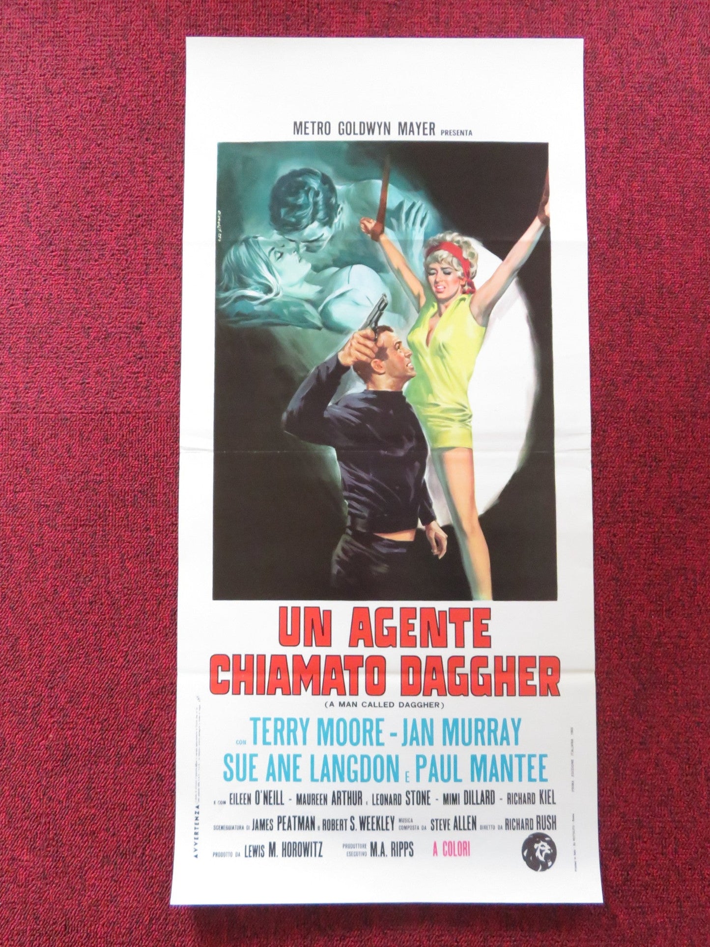 A MAN CALLED DAGGER ITALIAN LOCANDINA POSTER TERRY MOORE JAN MURRAY 1969 - Rendezvous Cinema