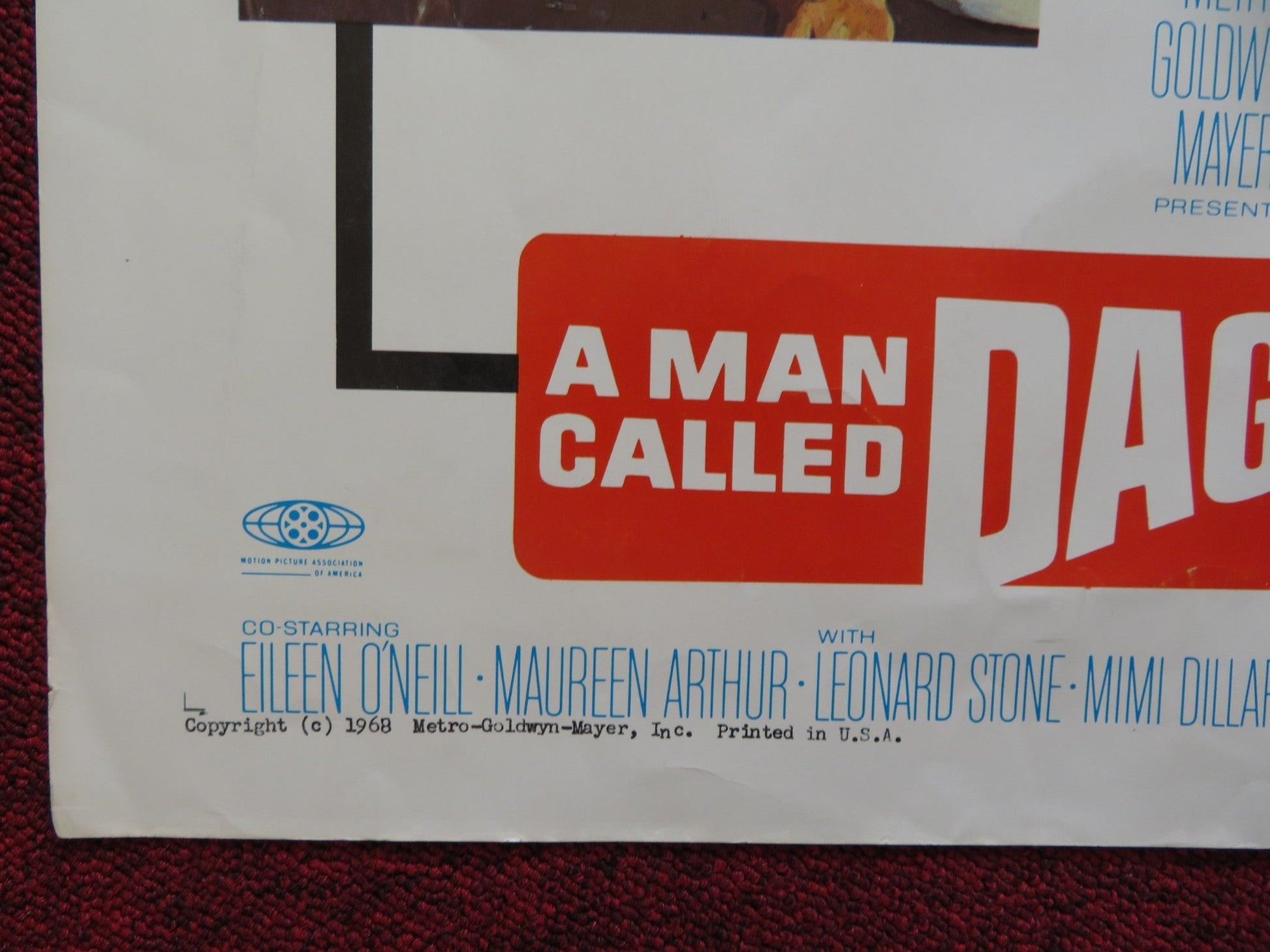 A MAN CALLED DAGGER US HALF SHEET (22"x 28") POSTER TERRY MOORE JAN MURRAY 1968 - Rendezvous Cinema