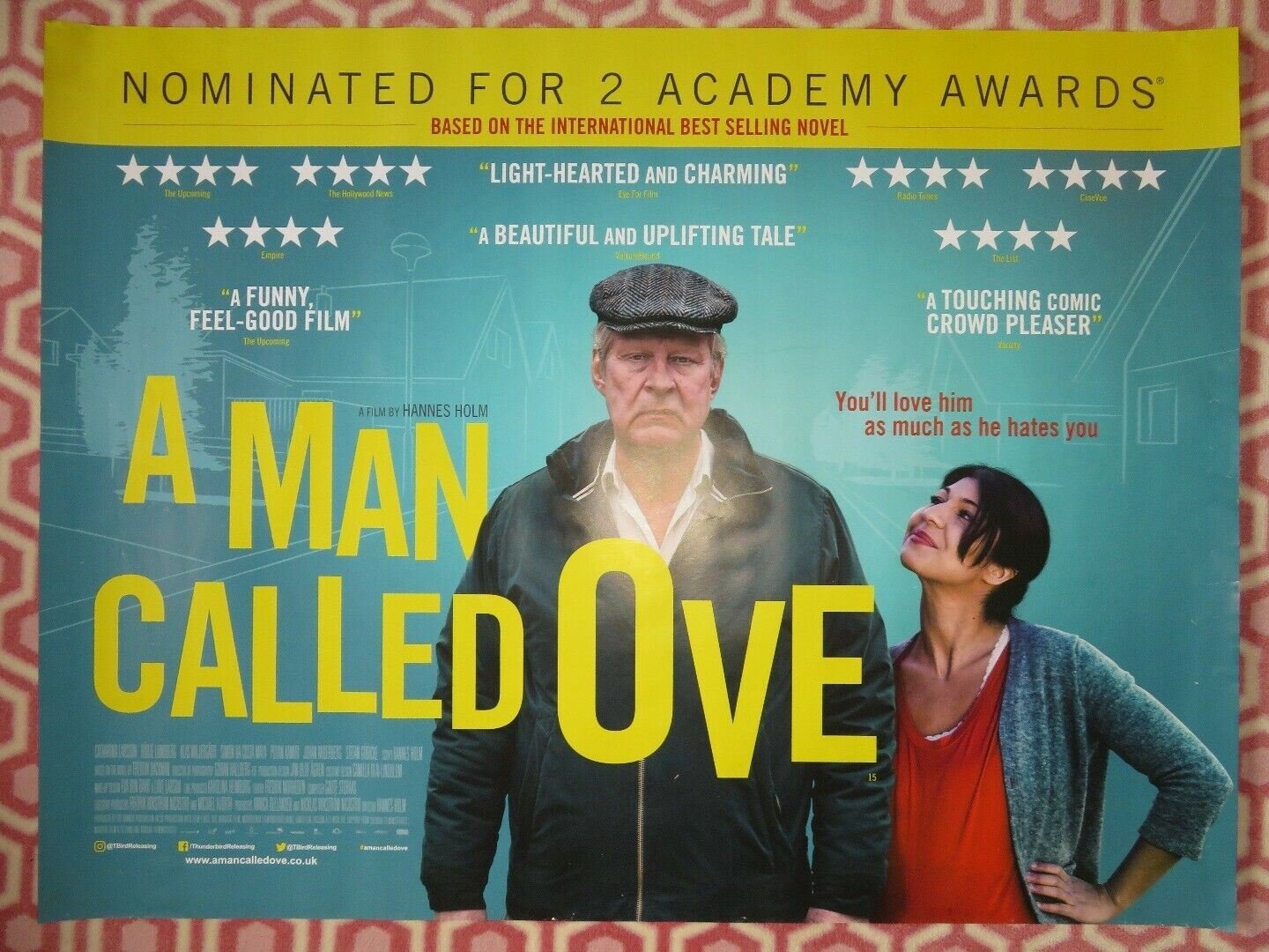 A MAN CALLED OVE QUAD (30"x 40") ROLLED POSTER FREDRICK BACKMAN 2015 - Rendezvous Cinema