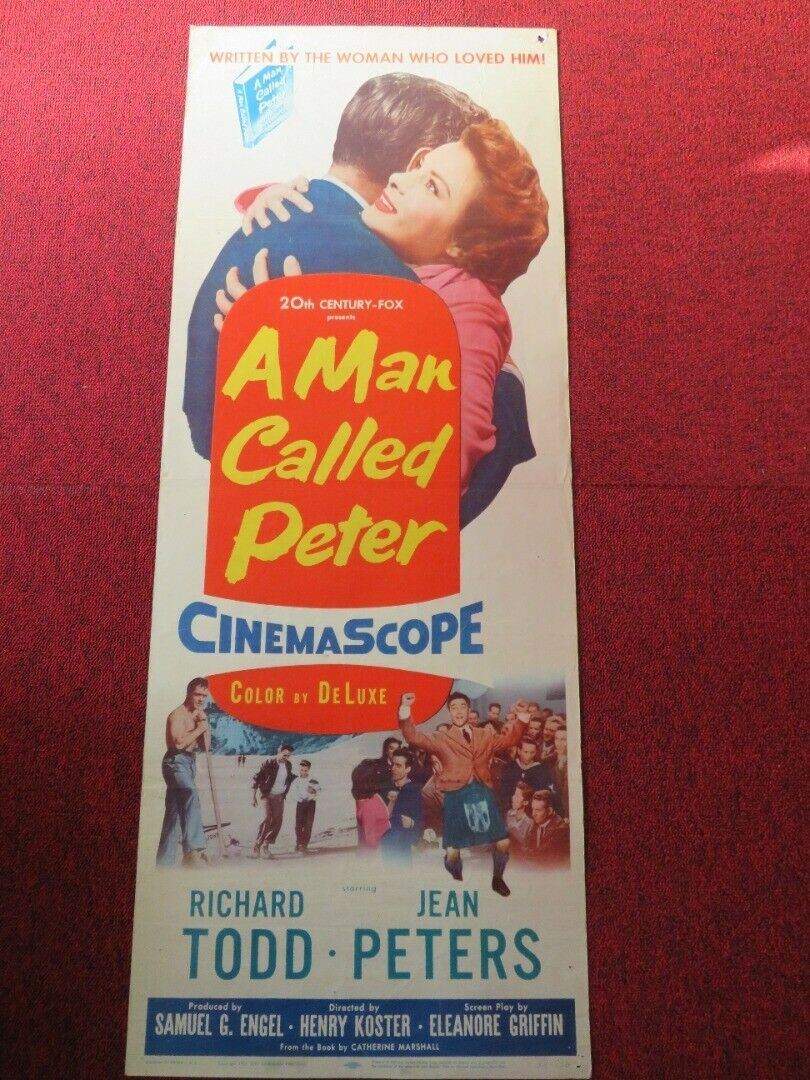 A MAN CALLED PETER US INSERT (14"x 36") POSTER RICHARD TODD JEAN PETER 1955 - Rendezvous Cinema