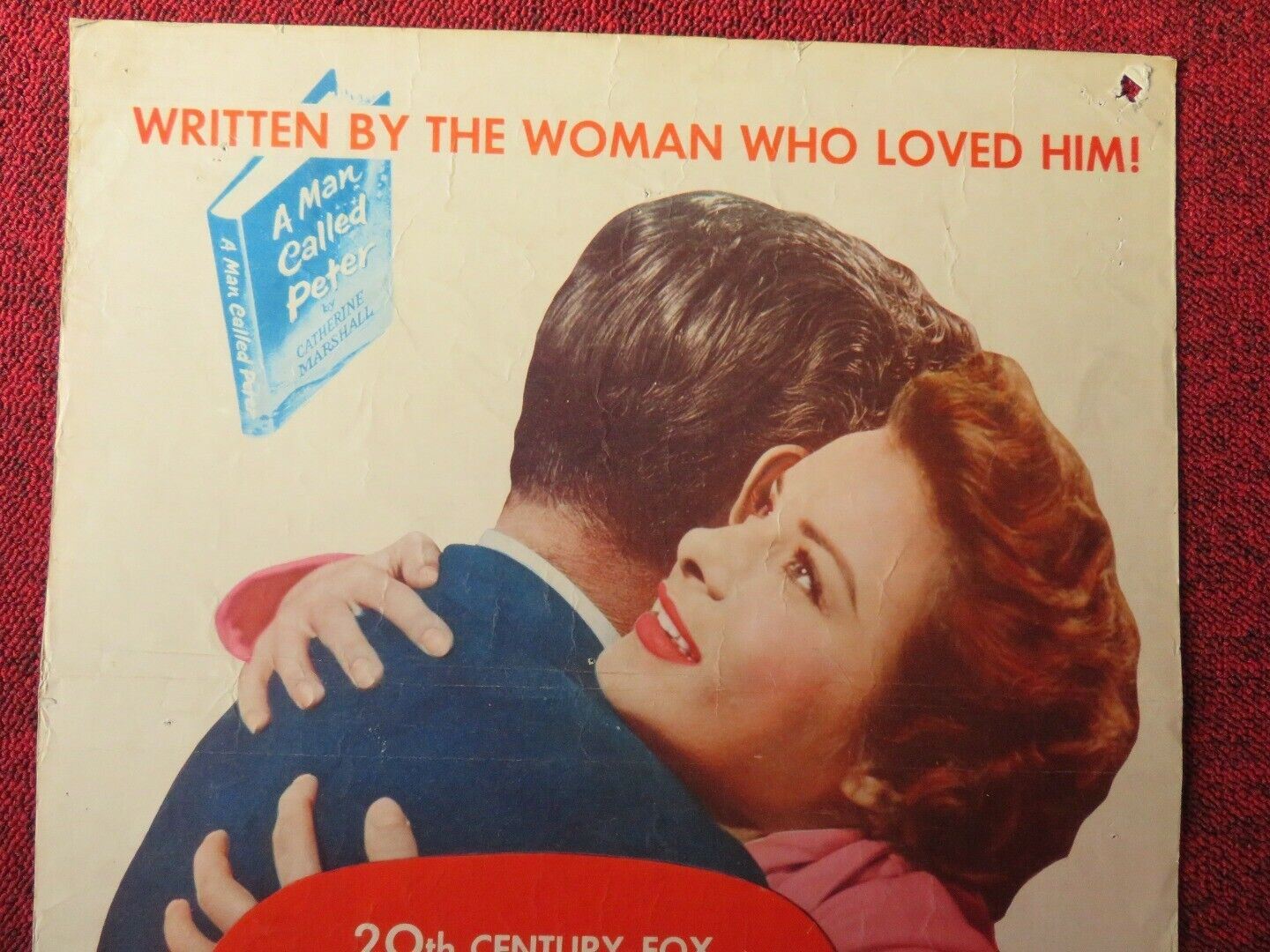 A MAN CALLED PETER US INSERT (14"x 36") POSTER RICHARD TODD JEAN PETER 1955 - Rendezvous Cinema