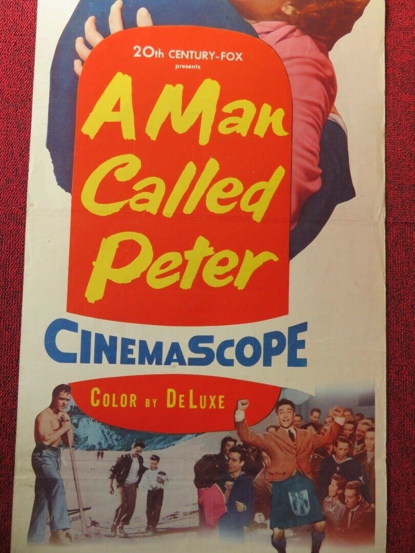 A MAN CALLED PETER US INSERT (14"x 36") POSTER RICHARD TODD JEAN PETER 1955 - Rendezvous Cinema