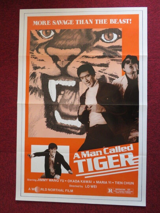 A MAN CALLED TIGER - KUNG FU US ONE SHEET ROLLED POSTER JIMMY WANG 1973 - Rendezvous Cinema