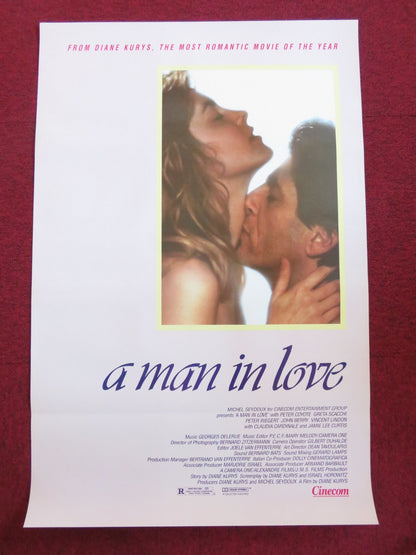 A MAN IN LOVE US ONE SHEET ROLLED POSTER PETER COYOTE GREAT SCACCHI 1987 - Rendezvous Cinema