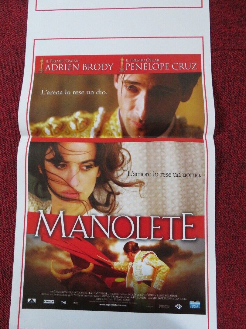 A MATADOR'S MISTRESS ITALIAN LOCANDINA (27.5"x13") POSTER PENELOPE CRUZ 2010 - Rendezvous Cinema