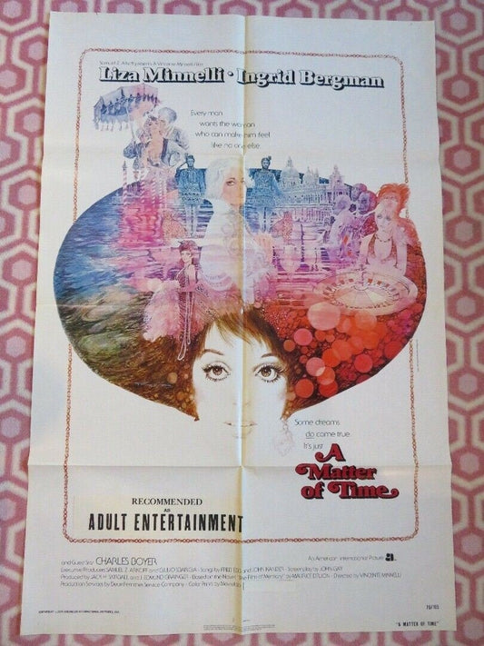 A MATTER OF TIME US ONE SHEET POSTER LIZA MINNELLI INGRID BERGMAN 1976 - Rendezvous Cinema