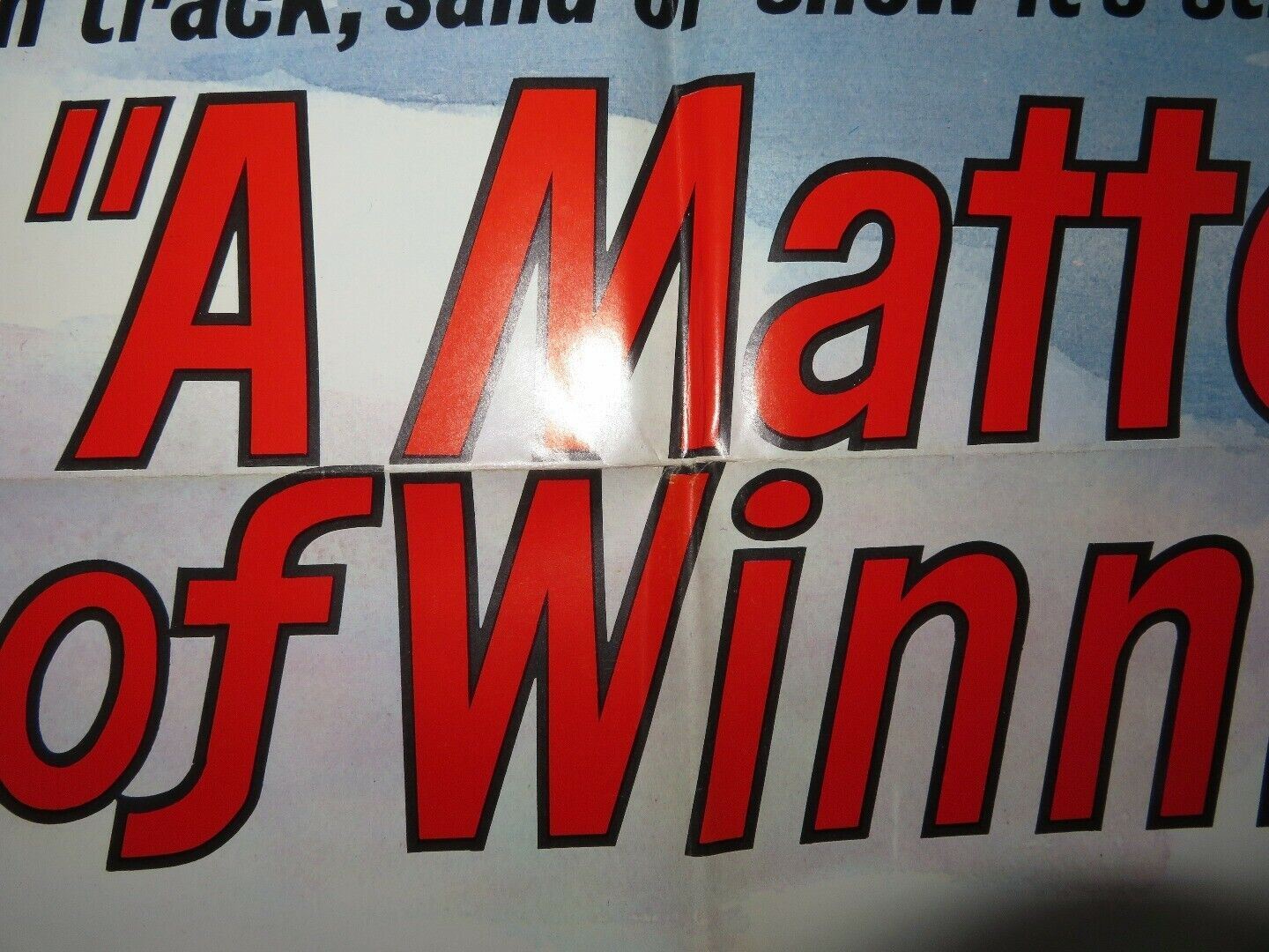 A MATTER OF WINNING ONE SHEET POSTER GORDON SHAFER PAMELA WHITNEY - Rendezvous Cinema