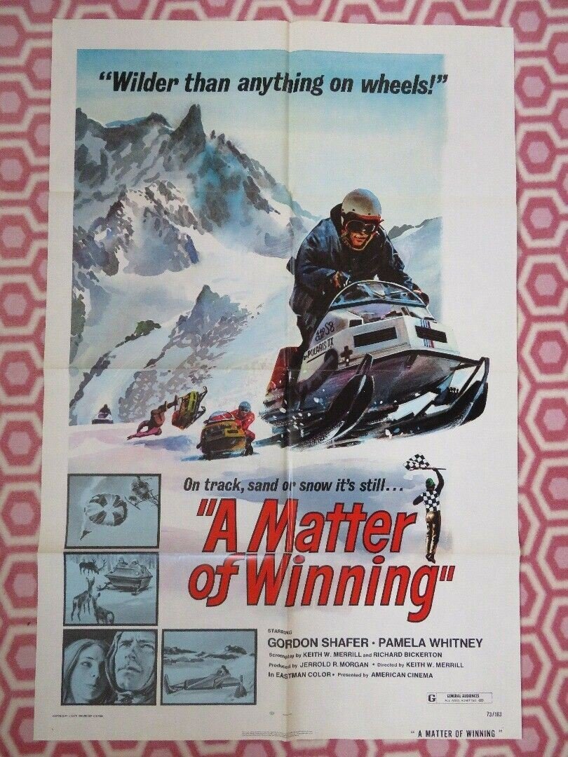 A MATTER OF WINNING ONE SHEET POSTER GORDON SHAFER PAMELA WHITNEY - Rendezvous Cinema