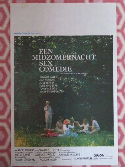 A MIDSUMMER NIGHT'S SEX COMEDY BELGIUM (21"x 14") POSTER WOODY ALLEN 1982 - Rendezvous Cinema