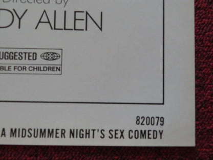 A MIDSUMMER NIGHT'S SEX COMEDY FOLDED US ONE SHEET POSTER WOODY ALLEN 1982 - Rendezvous Cinema