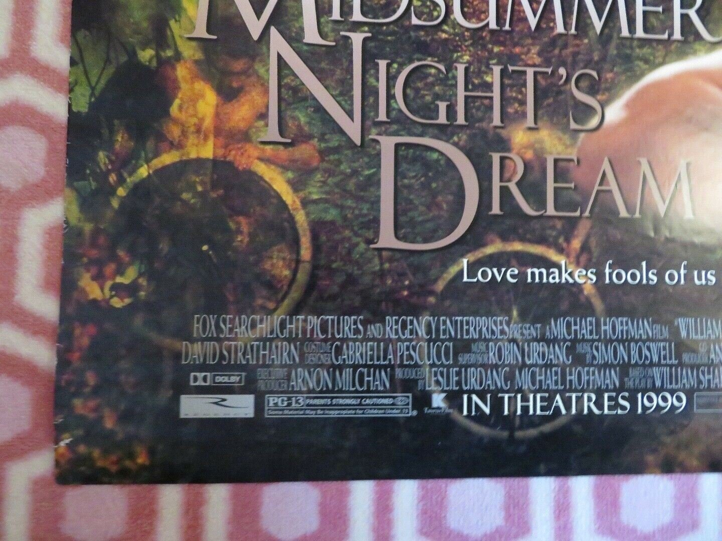 A MIDSUMMER NIGHTS'S DREAM US ONE SHEET ROLLED POSTER RUPERT EVERETT - Rendezvous Cinema