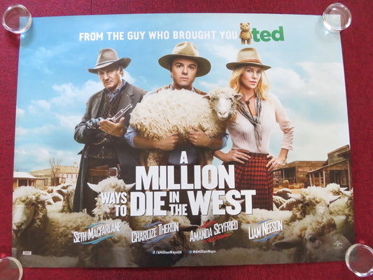 A MILLION WAYS TO DIE IN THE WEST - C UK QUAD ROLLED POSTER SETH MCFARLANE 2014 - Rendezvous Cinema