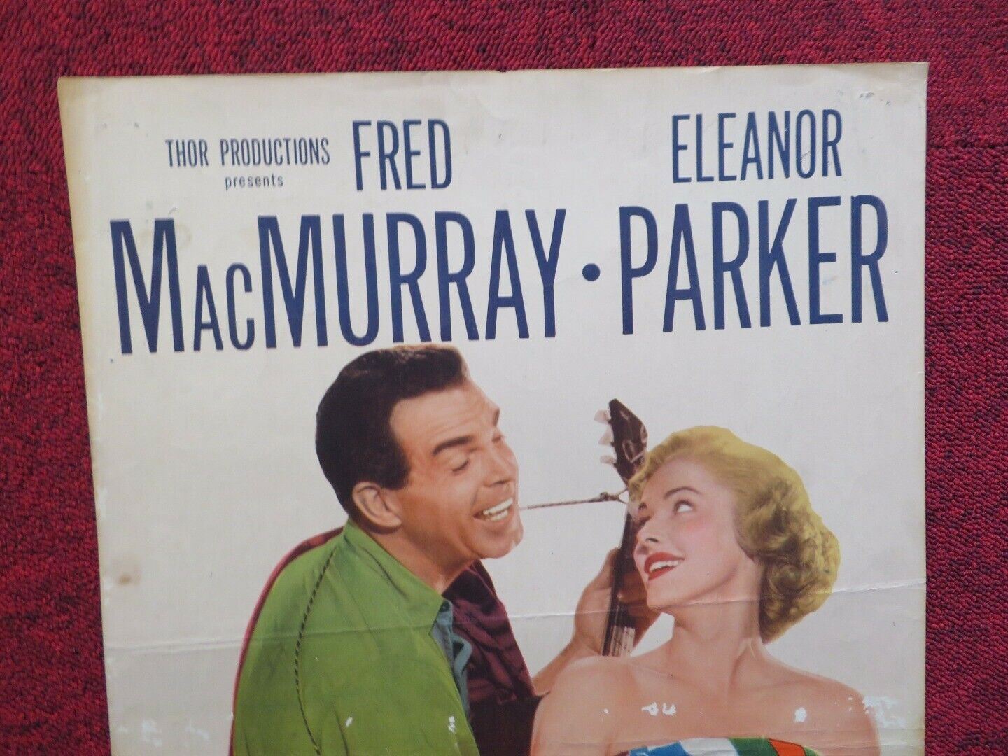 A MILLIONAIRE FOR CHRISTY US INSERT (14"x 36") POSTER FRED MACMURRAY 1951 - Rendezvous Cinema